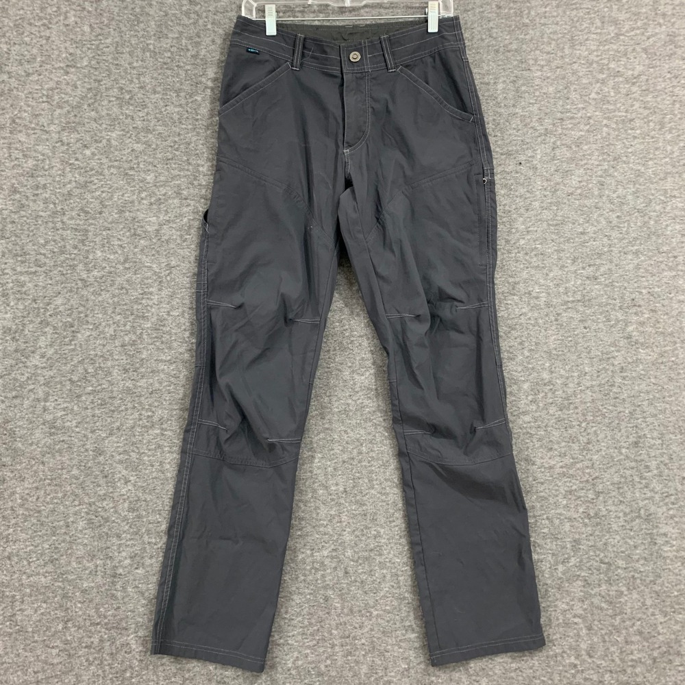 Kuhl Renegade Klassic Pants Mens 30x32 Gray Hiking Cargo Outdoor Utility Trouser
